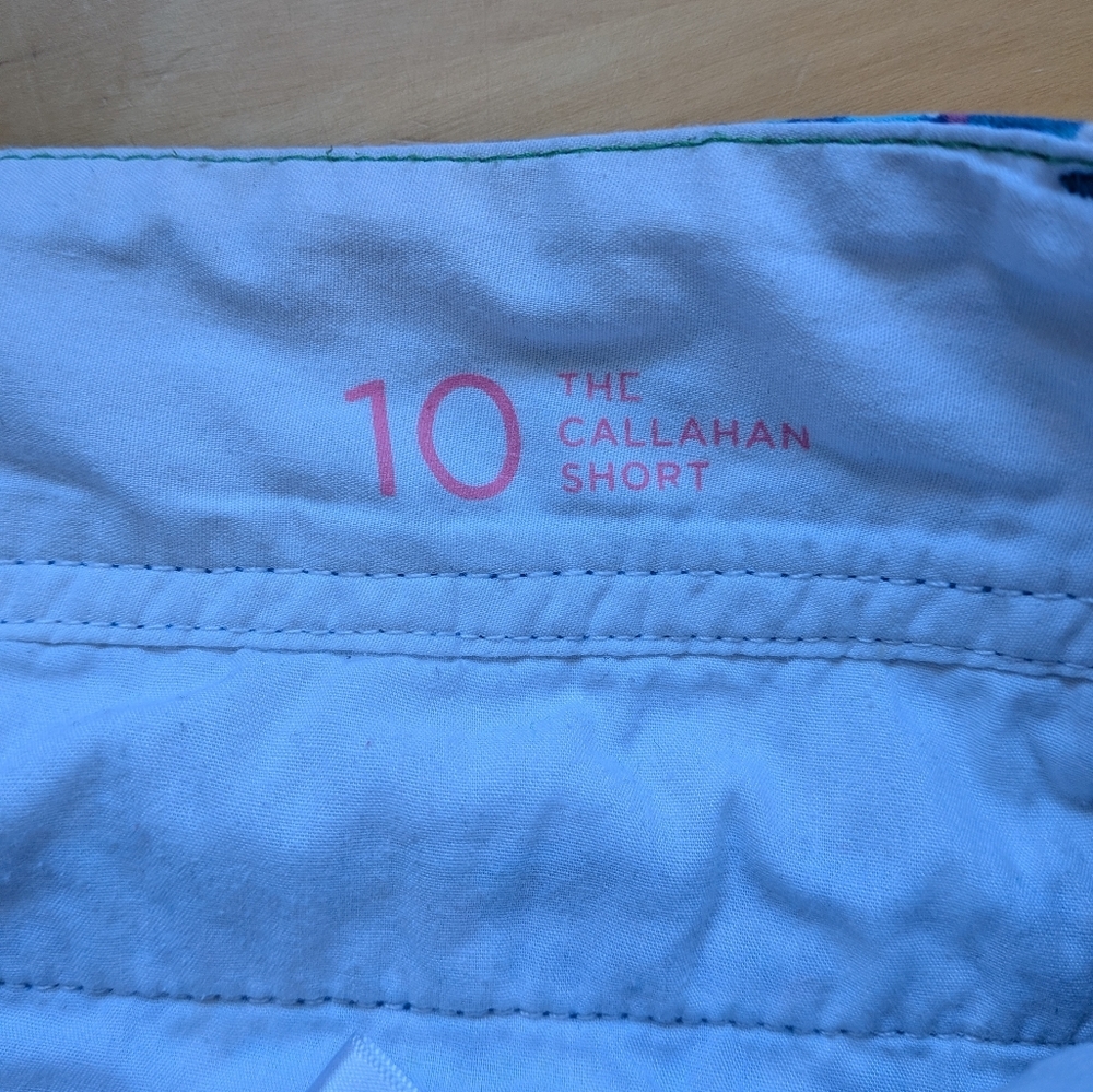 Lilly Pulitzer Callahan Short Brewster Blue Good Reef starfish Size 10 Blue - Picture 8 of 13